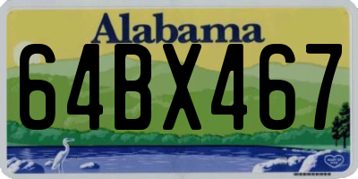 AL license plate 64BX467