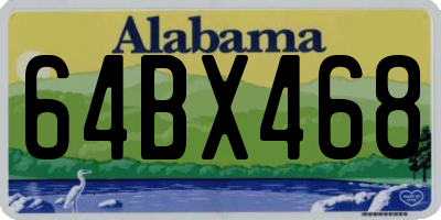AL license plate 64BX468