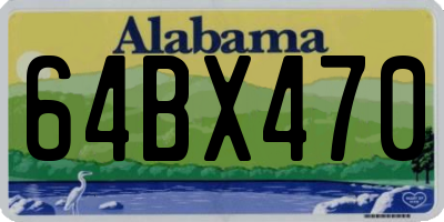 AL license plate 64BX470