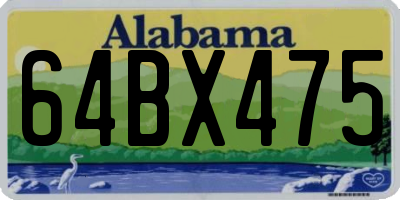 AL license plate 64BX475