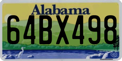 AL license plate 64BX498