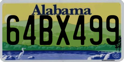 AL license plate 64BX499