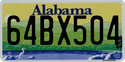 AL license plate 64BX504