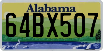 AL license plate 64BX507