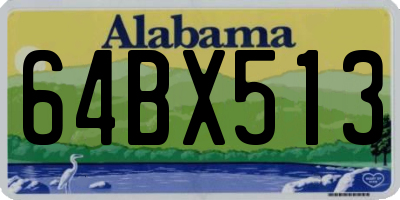 AL license plate 64BX513