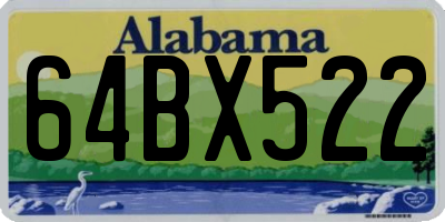 AL license plate 64BX522