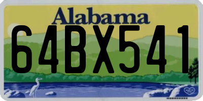 AL license plate 64BX541
