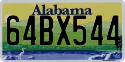 AL license plate 64BX544