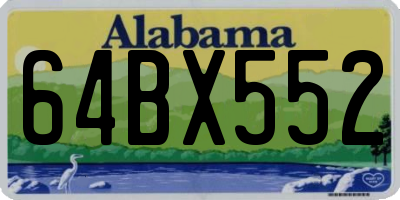 AL license plate 64BX552