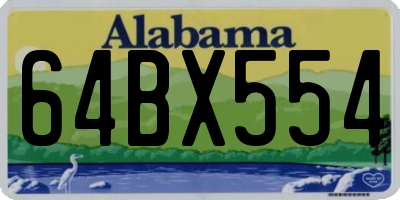 AL license plate 64BX554