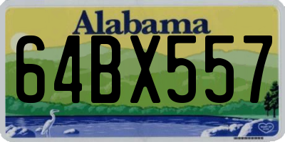 AL license plate 64BX557