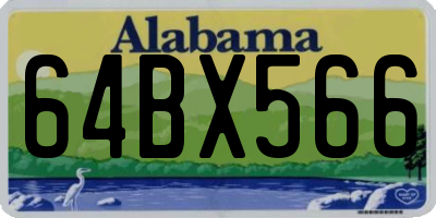 AL license plate 64BX566
