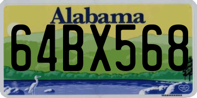 AL license plate 64BX568