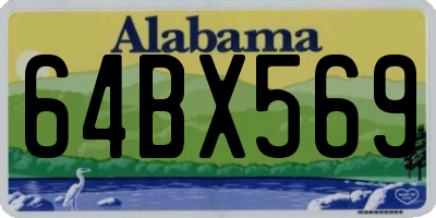AL license plate 64BX569