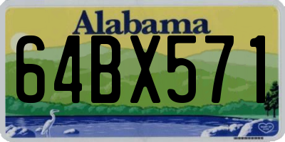 AL license plate 64BX571