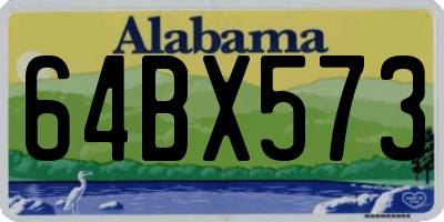 AL license plate 64BX573