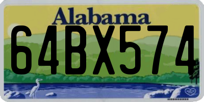 AL license plate 64BX574