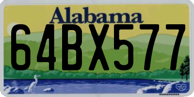AL license plate 64BX577