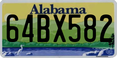 AL license plate 64BX582