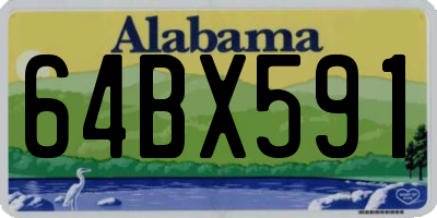 AL license plate 64BX591