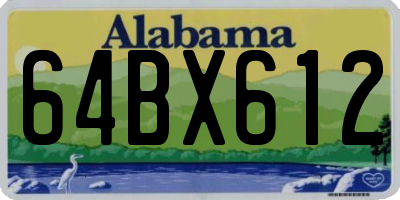 AL license plate 64BX612