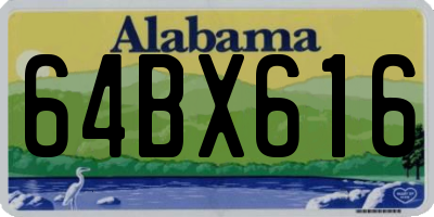 AL license plate 64BX616