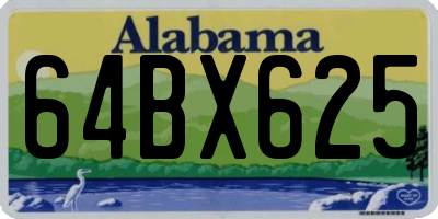AL license plate 64BX625