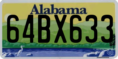 AL license plate 64BX633