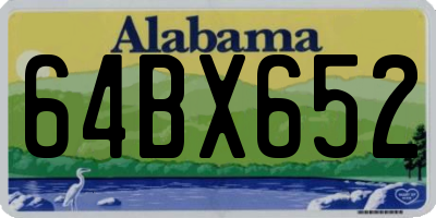 AL license plate 64BX652
