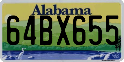 AL license plate 64BX655