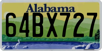 AL license plate 64BX727