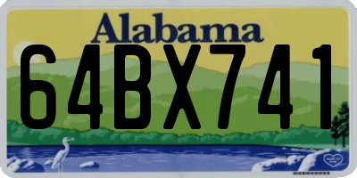 AL license plate 64BX741
