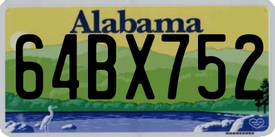 AL license plate 64BX752