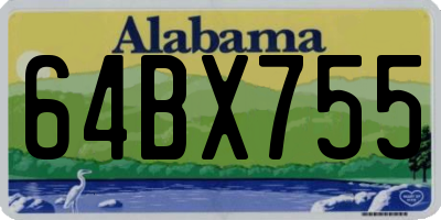 AL license plate 64BX755