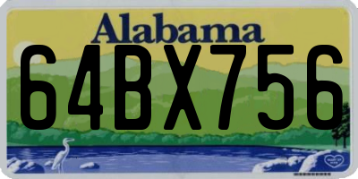 AL license plate 64BX756