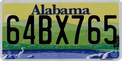 AL license plate 64BX765