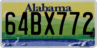 AL license plate 64BX772