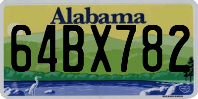AL license plate 64BX782