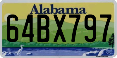 AL license plate 64BX797