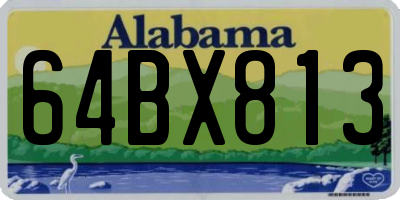 AL license plate 64BX813