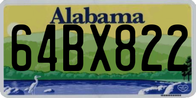 AL license plate 64BX822