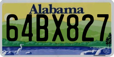 AL license plate 64BX827