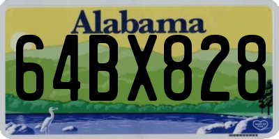 AL license plate 64BX828