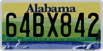 AL license plate 64BX842