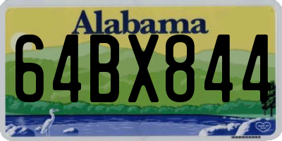 AL license plate 64BX844