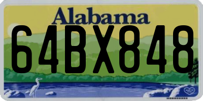 AL license plate 64BX848