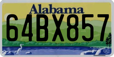 AL license plate 64BX857
