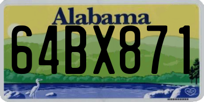 AL license plate 64BX871