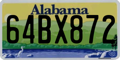 AL license plate 64BX872