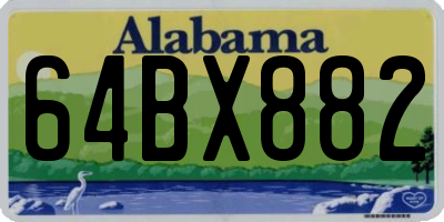 AL license plate 64BX882